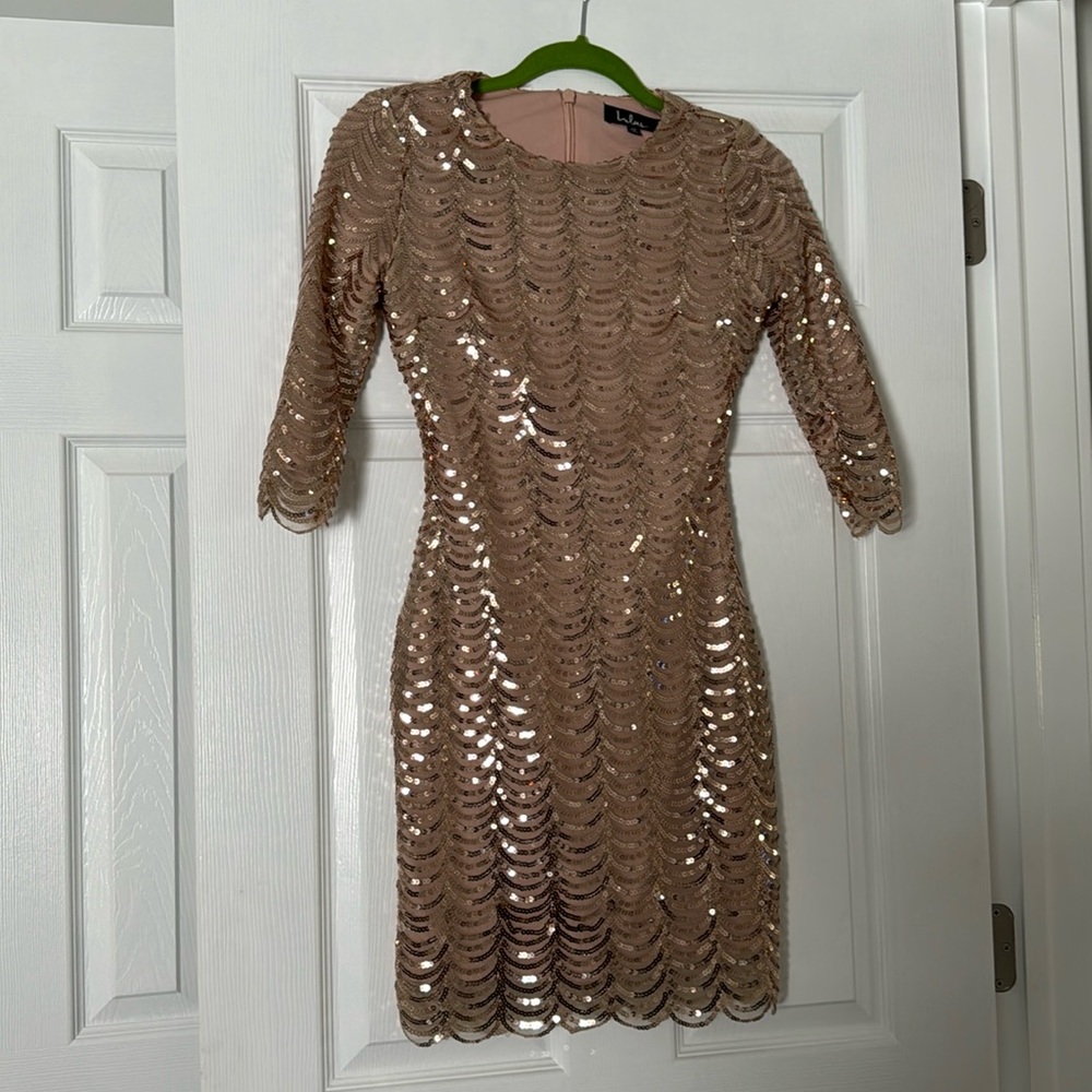 LULUS XS SEQUIN SHORT DRESS - Picture 8 of 13